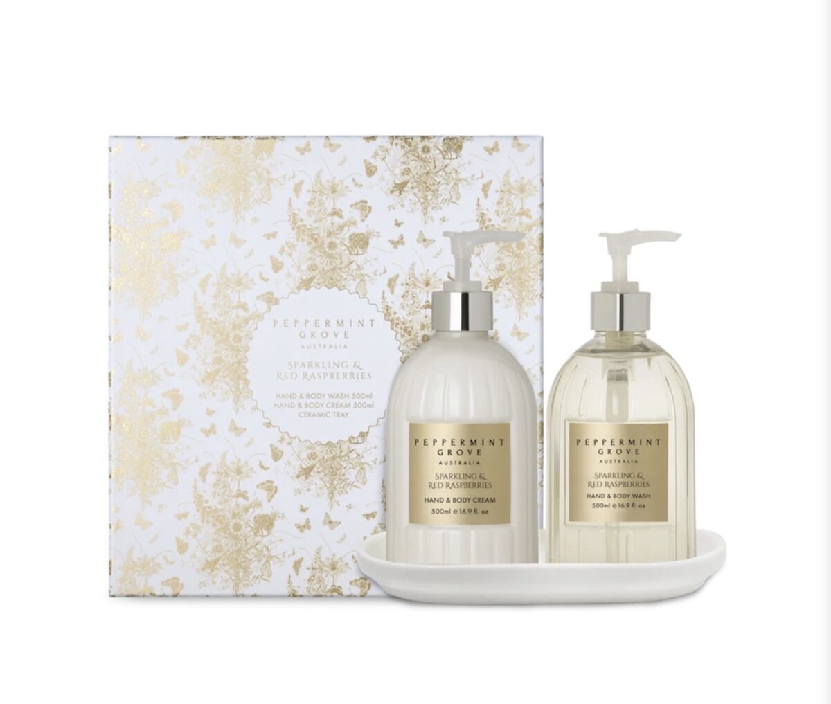 Peppermint Grove Sparkling & Red Raspberries Hand Care Gift Set